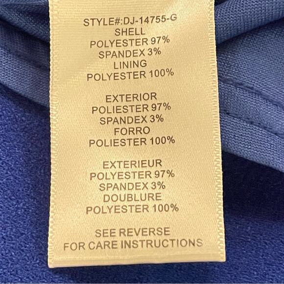 En Crème blue A-line strapless mini dress size small S 
b10 - Picture 3 of 4